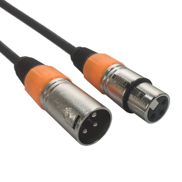 XLR Kabel 1m - Orange Markierung - AC-XMXF/1