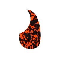 Pickguard, Schlagbrett, Teardrop-Form - wild cat orange