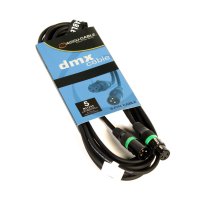 DMX-Kabel 5m - Gr&uuml;ner Ring - AC-DMX3/5 3 p.